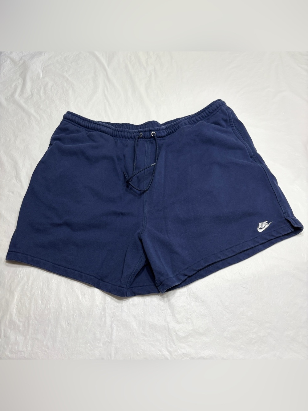 Nike Navy Blue Drawstring Fleece Sweat Shorts Men’s XXL